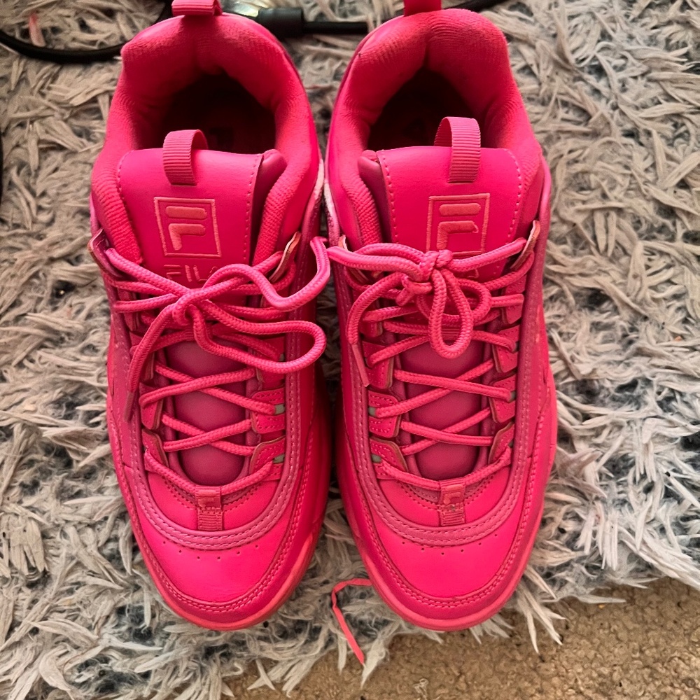Hot Pink Tennis Shoes Fila